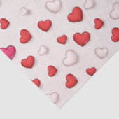 Luxus Moderne Elegante Liebe Rotes Herz Seidenpapier (Ausschnitt)