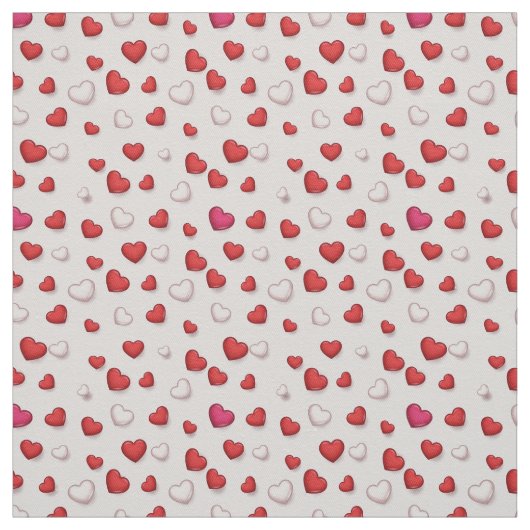 Luxus Moderne Elegante Liebe Rotes Herz Stoff (Muster)
