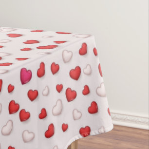 Luxus Moderne Elegante Liebe Rotes Herz Tischdecke