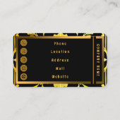 Luxus Moderne Elegante Sammlung Visitenkarte (Rückseite)