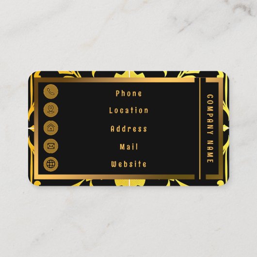 Luxus Moderne Elegante Sammlung Visitenkarte (Rückseite)