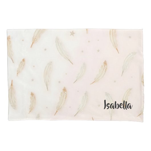 Luxus Moderne Feathers Boho Collection Kissenbezug (Vorderseite)
