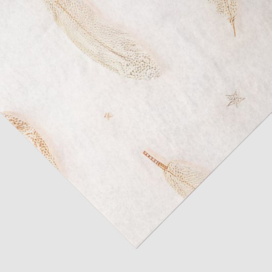 Luxus Moderne Feathers Boho Collection Seidenpapier (Ausschnitt)
