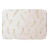 Luxus Moderne Federn Boho Kollektion Badematte (Vorderseite)
