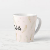Luxus Moderne Federn Boho Kollektion Milchtasse (Rechte Ecke)