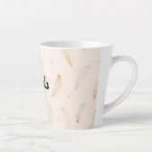 Luxus Moderne Federn Boho Kollektion Milchtasse (Rechts)