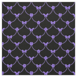 Luxus Moderne Lila Blumen-Schmetterlinge Stoff