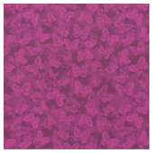 Luxus Moderne Lila Blumen-Schmetterlinge Stoff (Nahaufnahme)