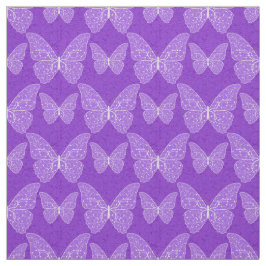 Luxus Moderne Lila Blumen-Schmetterlinge Stoff