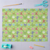 Luxus Moderne natürliche Blütenschmetterlinge Seidenpapier (Basteln)