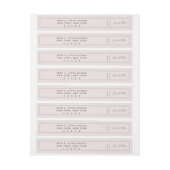 Luxus Moderne Rücksendeadresse (Bogen)