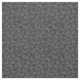 Luxus Moderne Silberne natürliche Blütenschmetterl Stoff