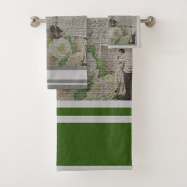 Luxus Moderne Vintage Rose Badhandtuch Set