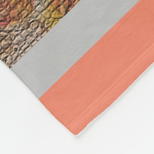 Luxus Moderne Vintage Rose Fleecedecke (Ecke)