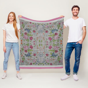 Luxus Moderne Vintage Rose Fleecedecke