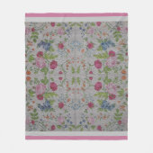 Luxus Moderne Vintage Rose Fleecedecke (Vorderseite)