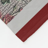 Luxus Moderne Vintage Rose Fleecedecke (Ecke)