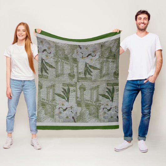 Luxus Moderne Vintage Rose Fleecedecke (Beispiel)