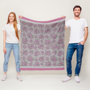 Luxus Moderne Vintage Rose Fleecedecke
