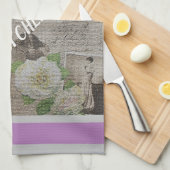 Luxus Moderne Vintage Rose Geschirrtuch (Viertel Falte)