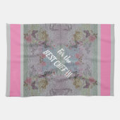 Luxus Moderne Vintage Rose Geschirrtuch (Horizontal)