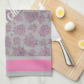 Luxus Moderne Vintage Rose Geschirrtuch (Viertel Falte)