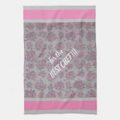 Luxus Moderne Vintage Rose Geschirrtuch (Vertikal)