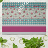 Luxus Moderne Vintage Rose Geschirrtuch (Gefaltet)