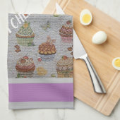 Luxus Moderne Vintage Rose Geschirrtuch (Viertel Falte)