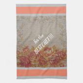 Luxus Moderne Vintage Rose Geschirrtuch (Vertikal)