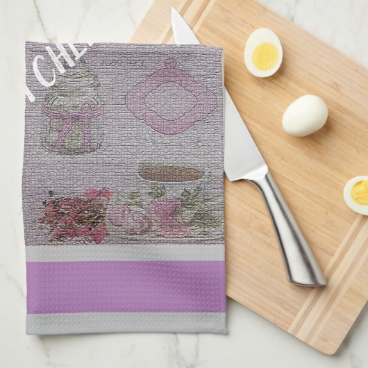 Luxus Moderne Vintage Rose Geschirrtuch (Viertel Falte)