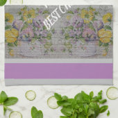 Luxus Moderne Vintage Rose Geschirrtuch (Gefaltet)