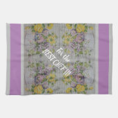 Luxus Moderne Vintage Rose Geschirrtuch (Horizontal)