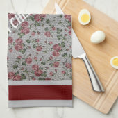 Luxus Moderne Vintage Rose Geschirrtuch (Viertel Falte)