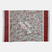 Luxus Moderne Vintage Rose Geschirrtuch (Horizontal)