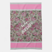 Luxus Moderne Vintage Rose Geschirrtuch (Vertikal)