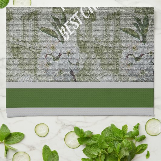 Luxus Moderne Vintage Rose Geschirrtuch (Gefaltet)