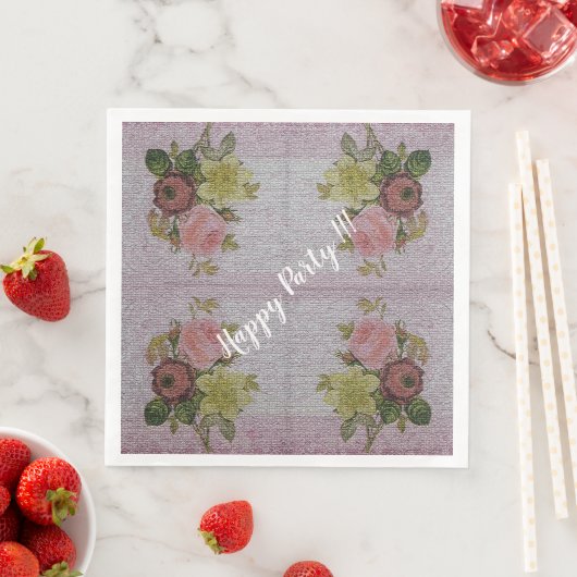 Luxus Moderne Vintage Rose Serviette (Beispiel)