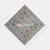 Luxus Moderne Vintage Rose Serviette (Ecke)