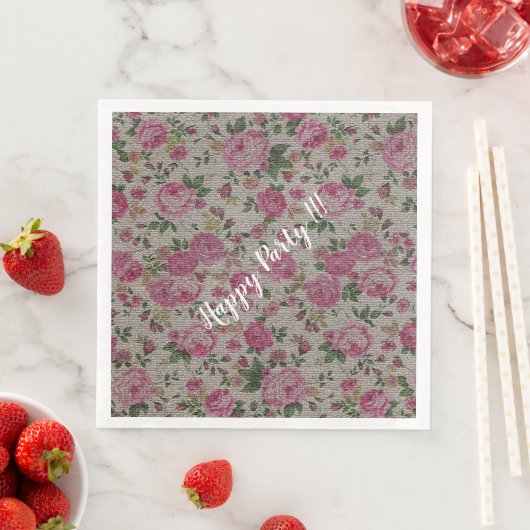 Luxus Moderne Vintage Rose Serviette (Beispiel)