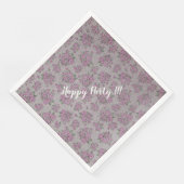 Luxus Moderne Vintage Rose Serviette (Ecke)
