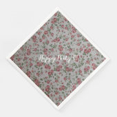 Luxus Moderne Vintage Rose Serviette (Ecke)