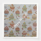 Luxus Moderne Vintage Rose Serviette (Vorderseite)