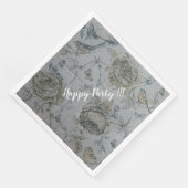 Luxus Moderne Vintage Rose Serviette (Ecke)