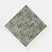 Luxus Moderne Vintage Rose Serviette (Ecke)