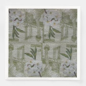 Luxus Moderne Vintage Rose Serviette (Vorderseite)