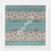 Luxus Moderne Vintage Rose Serviette (Vorderseite)