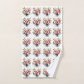 Luxus Moderne Wildblumen Schöne Kollektion Badhandtuch Set (Handtuch)