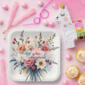 Luxus Moderne Wildblumen Schöne Sammlung Pappteller (Party)