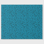 Luxus Moderner Blauer Blauer Blütenschmetterling Geschenkpapier (Flach)